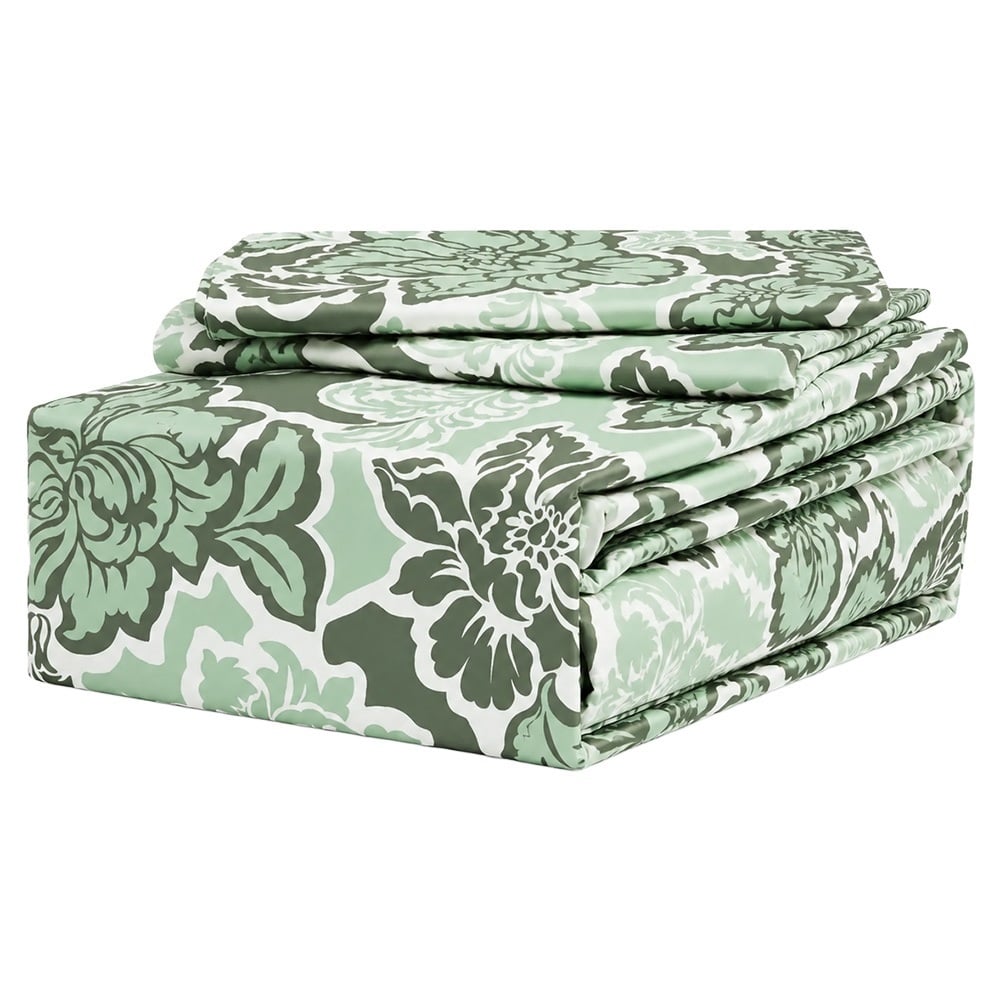 Evergreen Jardin Cotton Sateen Sheet Set