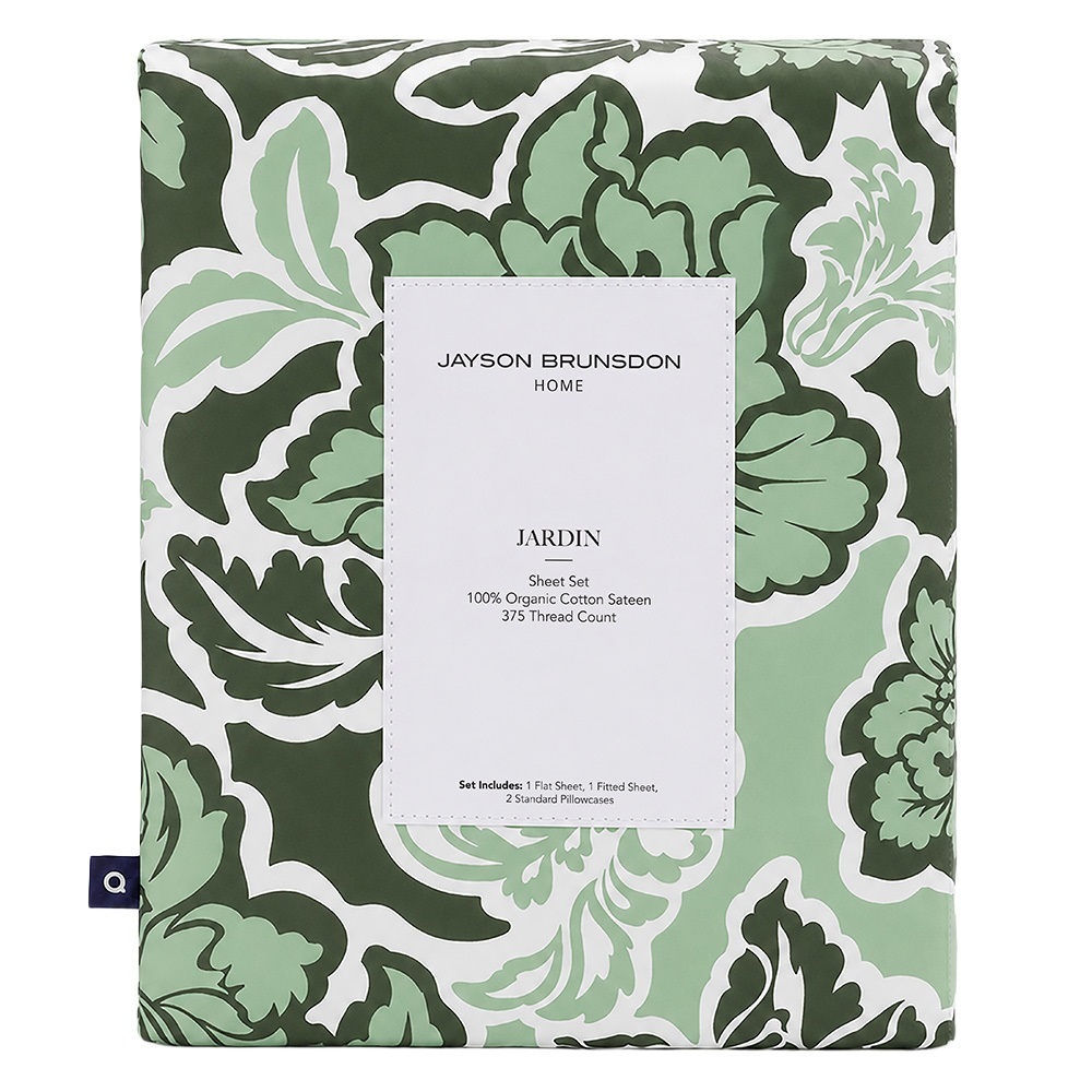 Evergreen Jardin Cotton Sateen Sheet Set
