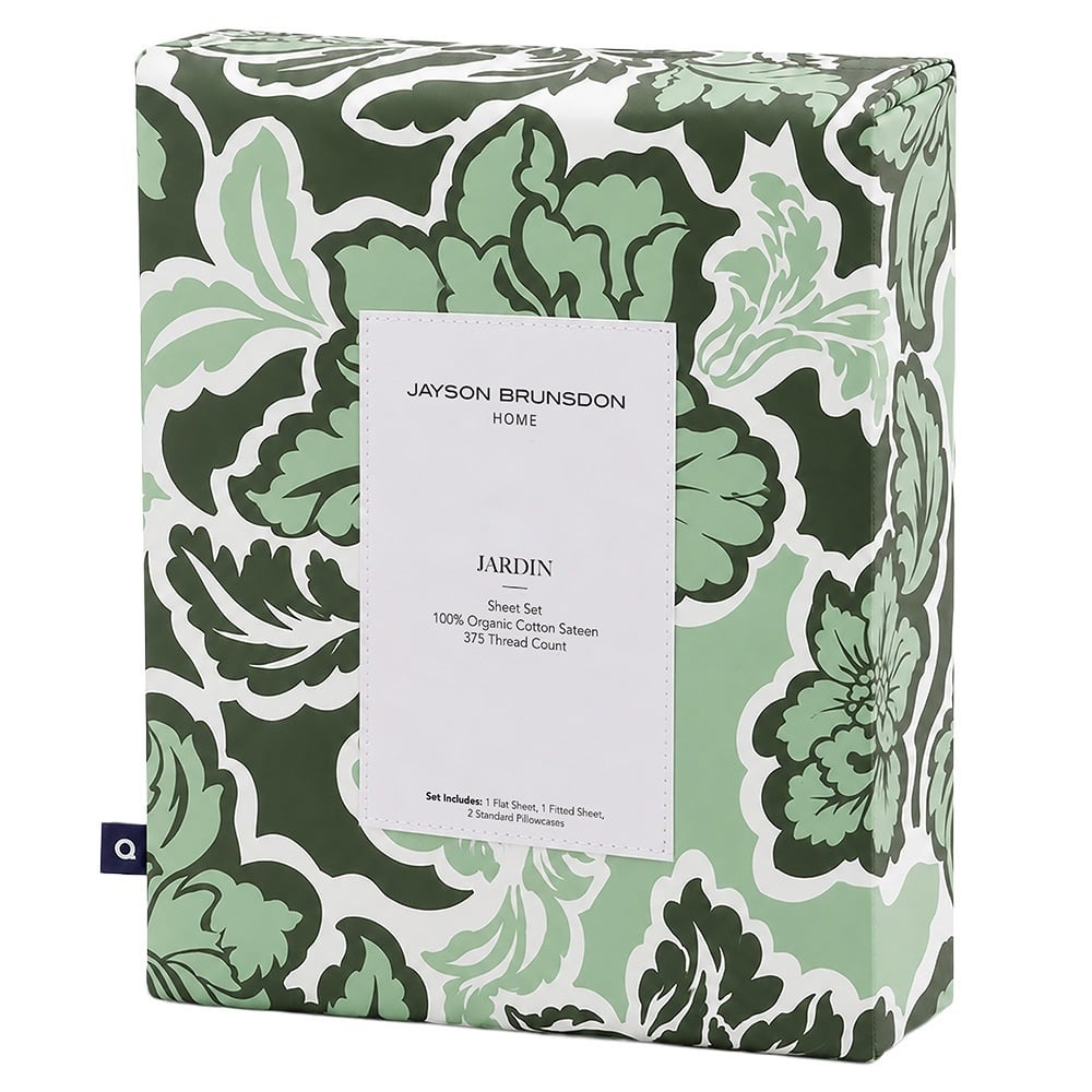 Evergreen Jardin Cotton Sateen Sheet Set