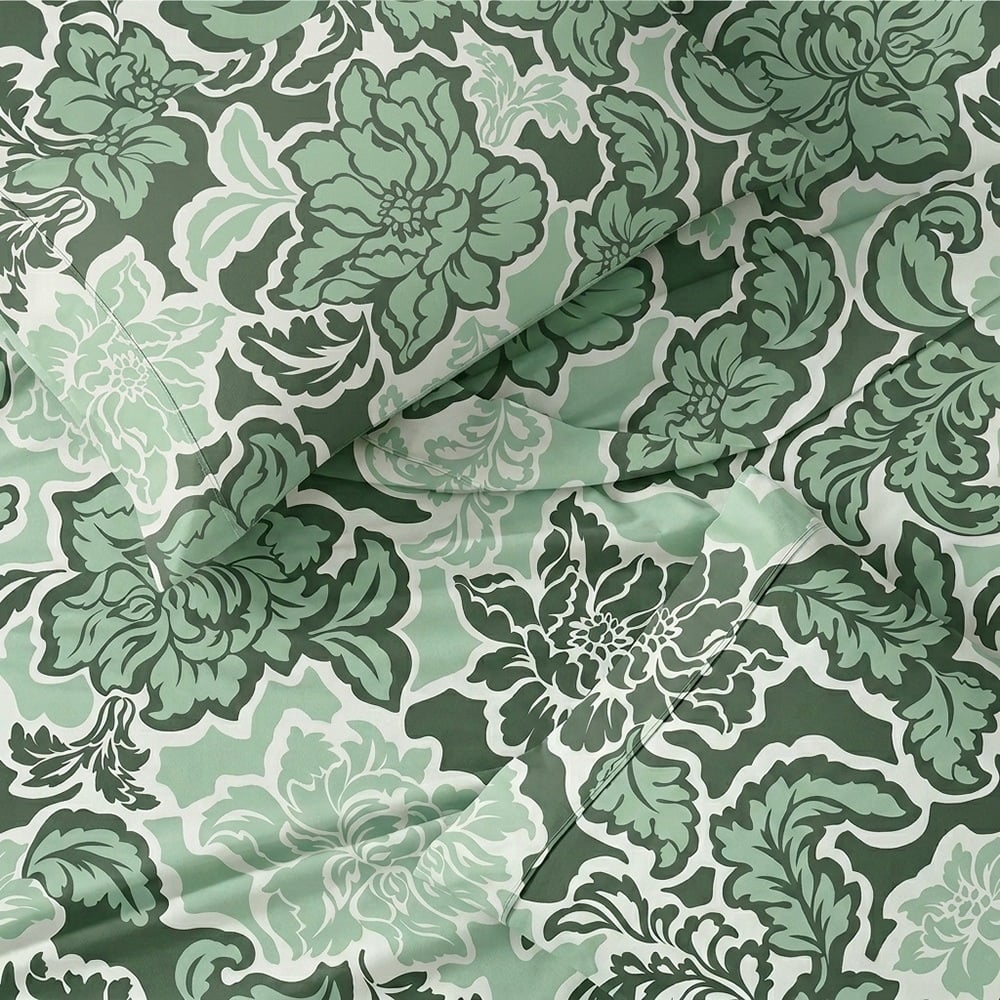 Evergreen Jardin Cotton Sateen Sheet Set