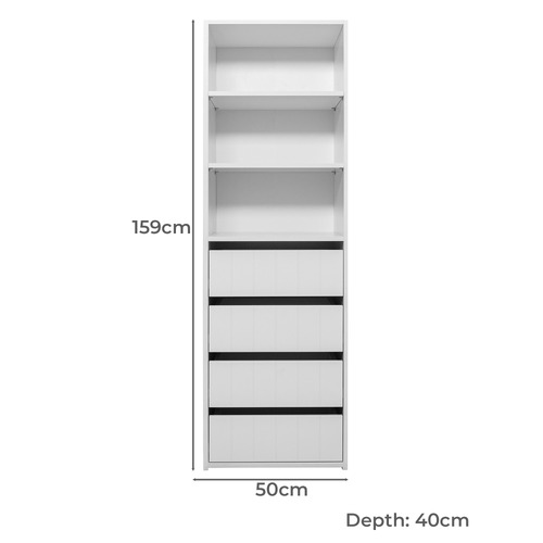 Geneva VJ Panel Built-In Wardrobe