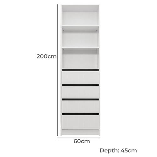 Malmo VJ Panel Walk-In Wardrobe