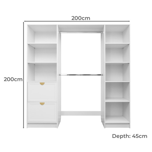 Pierre Half-Moon Handles Walk-In Wardrobe