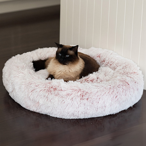 Pink Oval Pet Bed