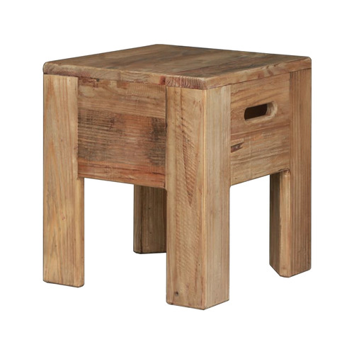 Caelan Recycled Pine Wood Stool