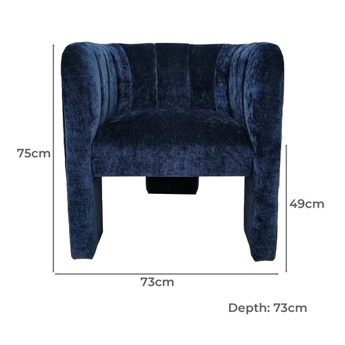 Navy Shae Tub Chair