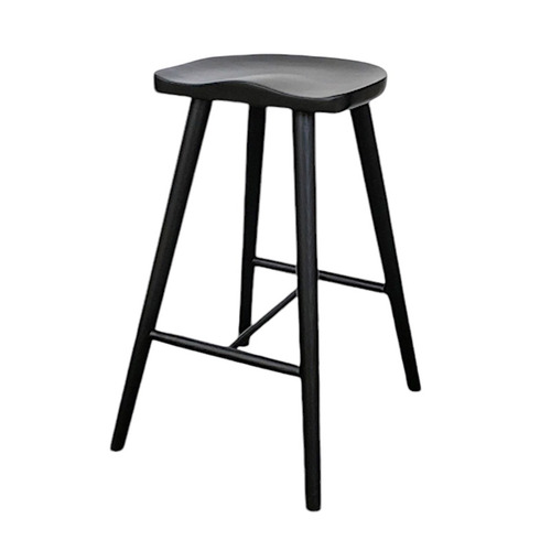 65cm Whitaker Ash Wood Saddle Stool