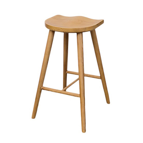 65cm Whitaker Ash Wood Saddle Stool