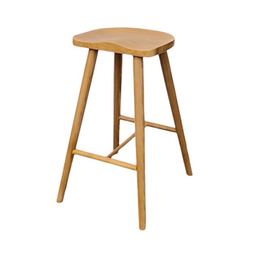 65cm Whitaker Ash Wood Saddle Stool