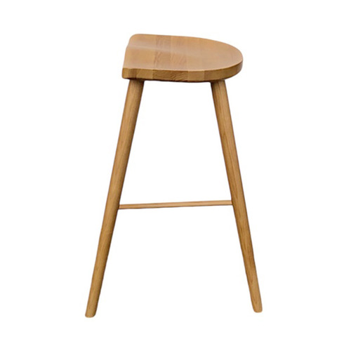 65cm Whitaker Ash Wood Saddle Stool