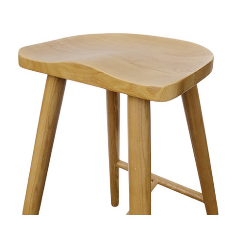 65cm Whitaker Ash Wood Saddle Stool