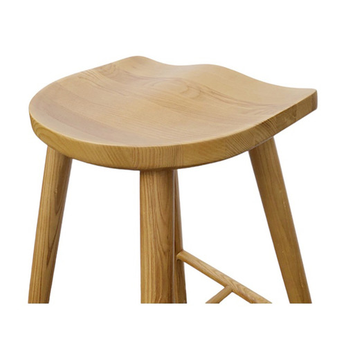 65cm Whitaker Ash Wood Saddle Stool