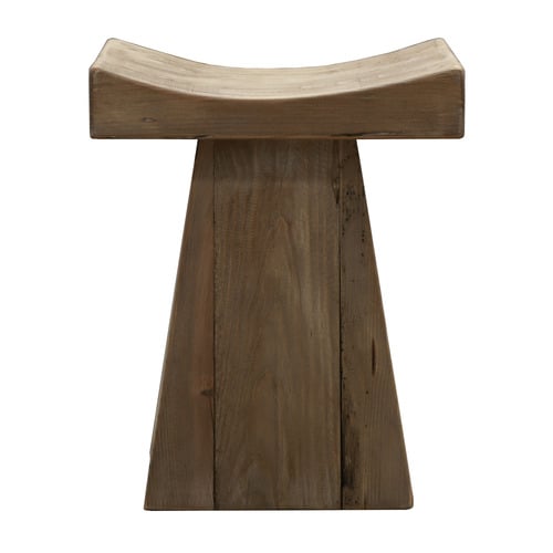 Finley Pine Wood Accent Stool