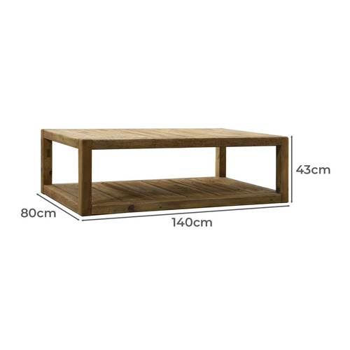 Delacroix Pine Wood Coffee Table