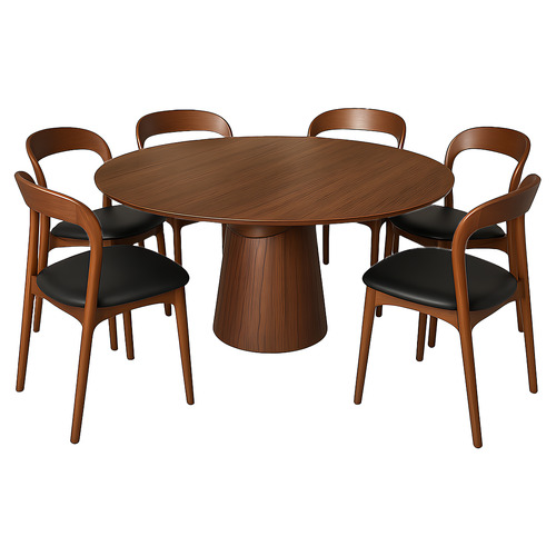 Deryn Oak Wood Extendable Dining Table