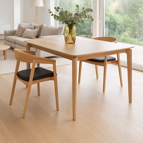 Halen Oak Wood Dining Table