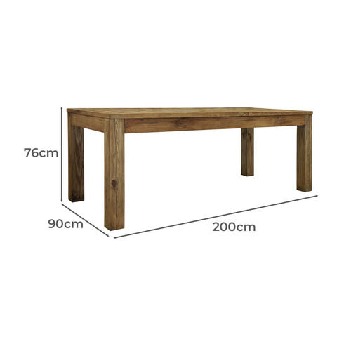 Hawthorne Recycled Pine Wood Dining Table