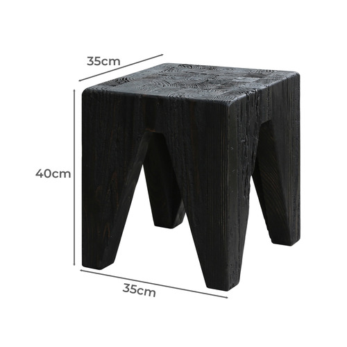 Fitzwilliam Recycled Pine Wood Accent Stool