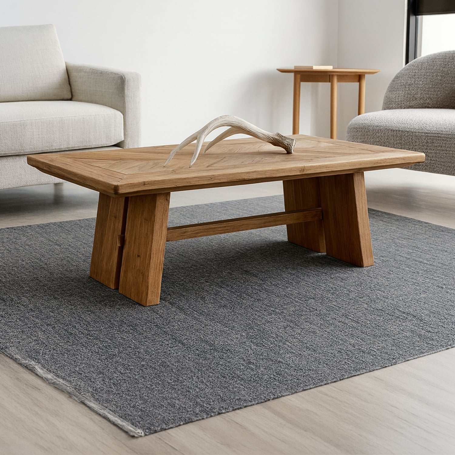Omari Reclaimed Pine Wood Coffee Table