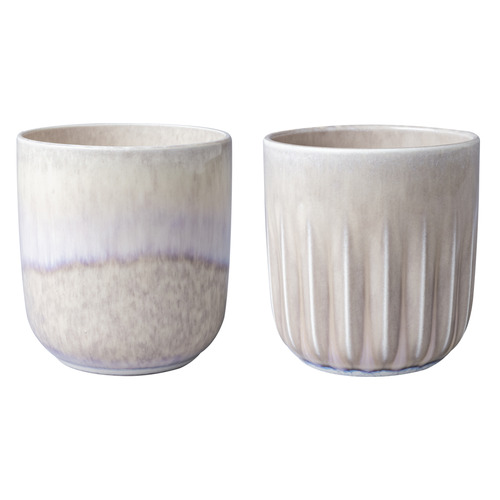 2 Piece Perlemor Sand 100ml Porcelain Cup Set