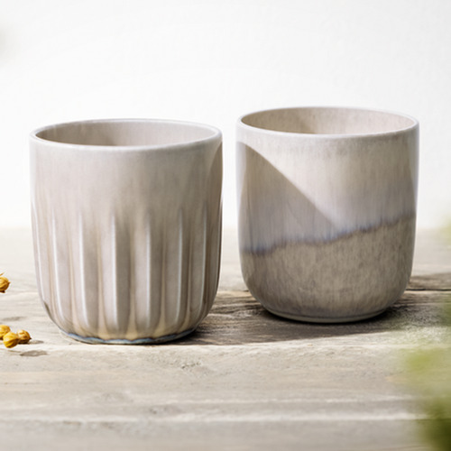 2 Piece Perlemor Sand 100ml Porcelain Cup Set