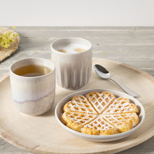 2 Piece Perlemor Sand 100ml Porcelain Cup Set