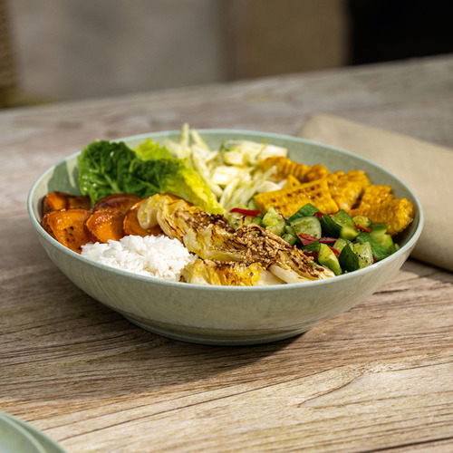 Perlemor 26cm Porcelain Low Serving Bowl
