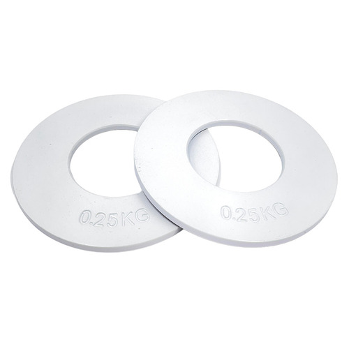 White 0.25kg Fractional Weight Steel Plate
