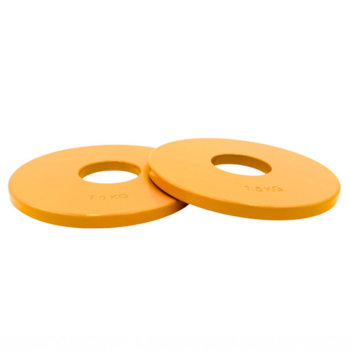 Orange 1.5kg Fractional Weight Steel Plate