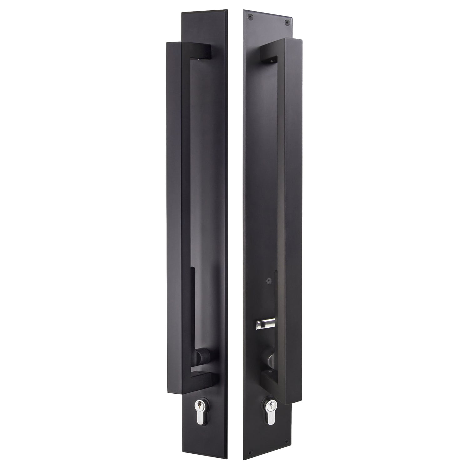 Omni 450mm Back to Back Double Cylinder Pull Handle Entrance Lock Set