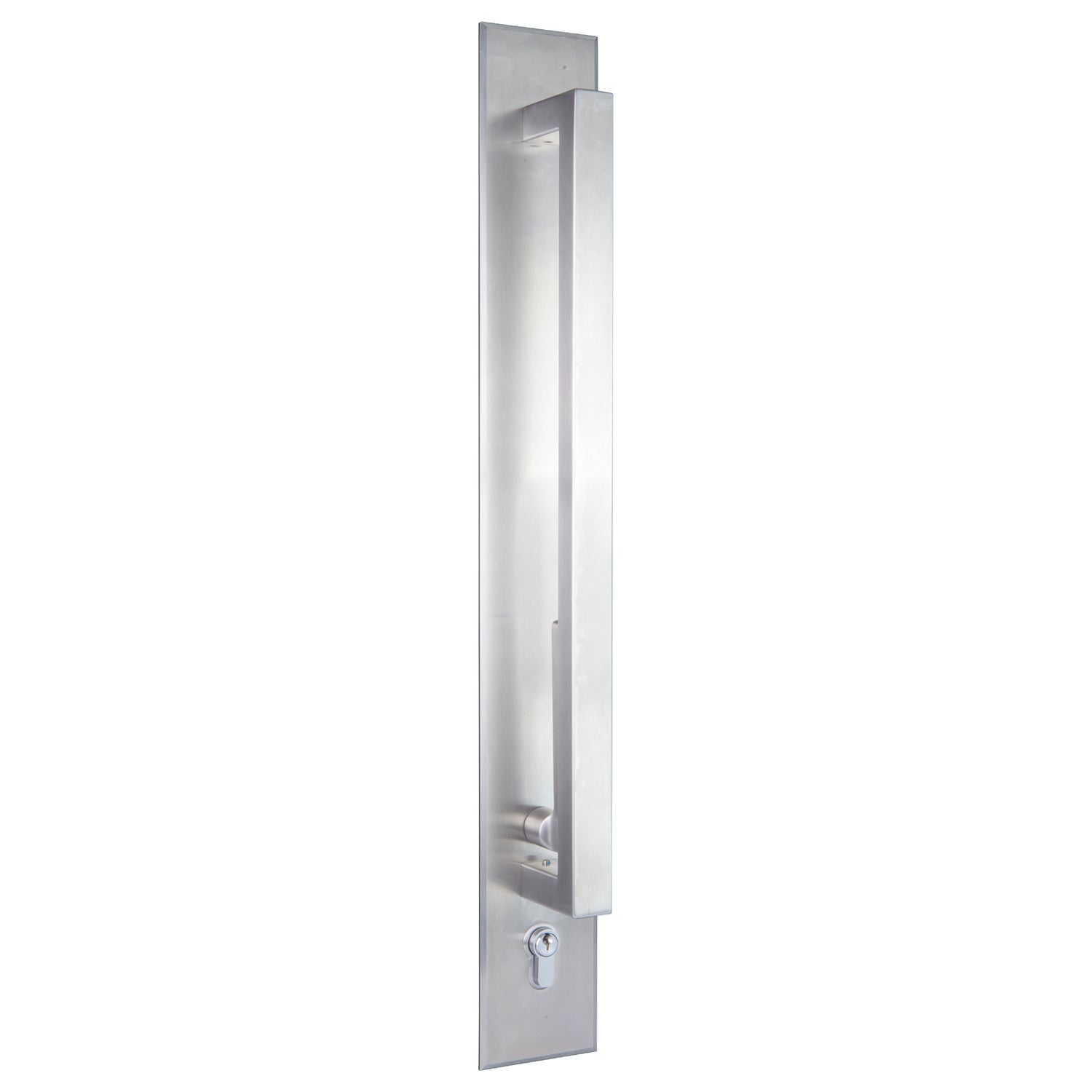 Omni 450mm Back to Back Double Cylinder Pull Handle Entrance Lock Set