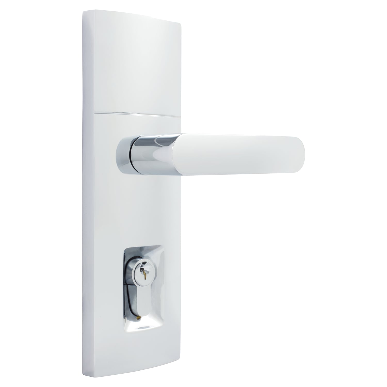 Neue Contour Double Cylinder Lever Entrance Lock Set