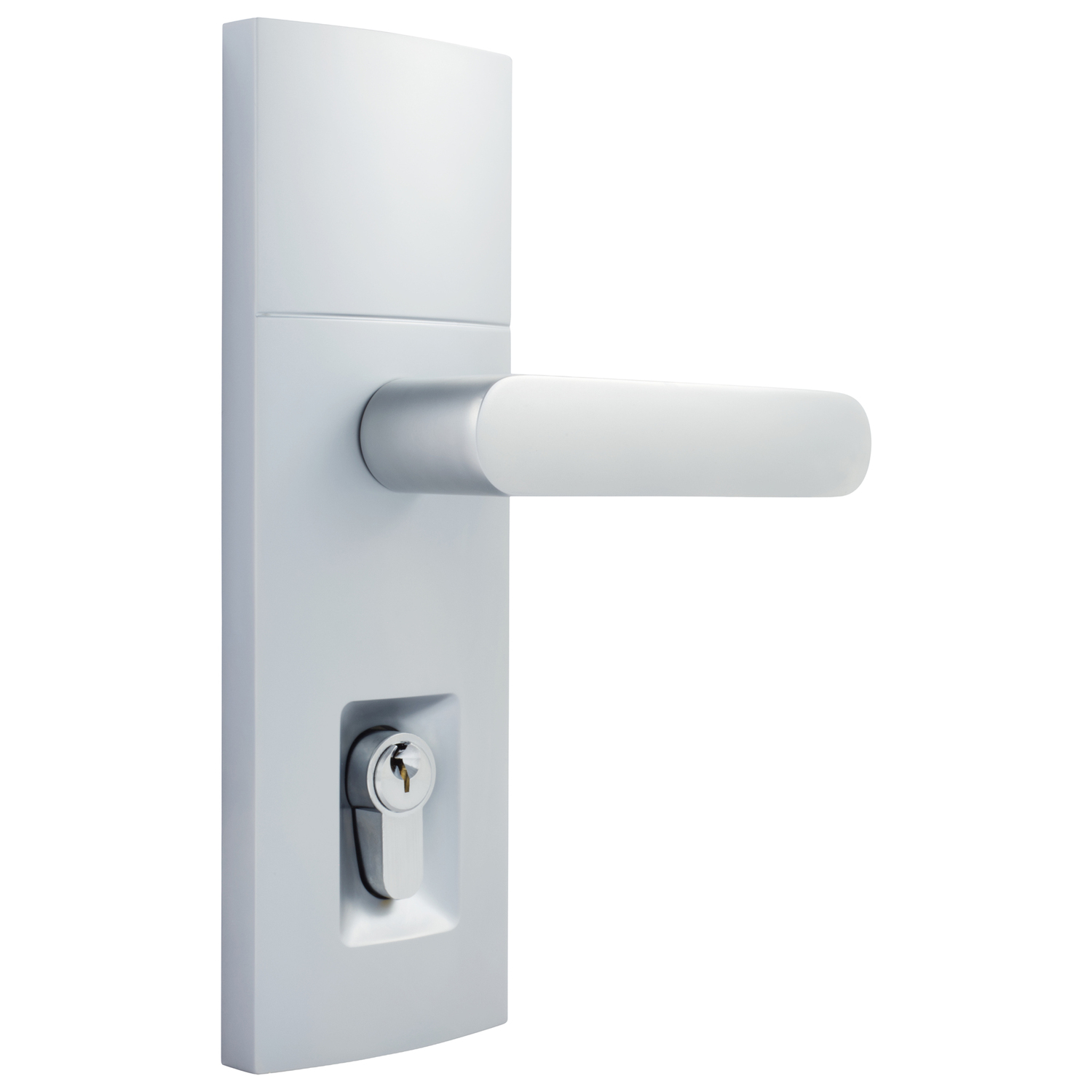 Neue Contour Double Cylinder Lever Entrance Lock Set