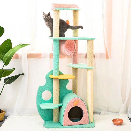 Dreamy Macaroon Party Cat Tree