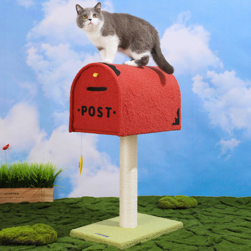 Cute Mailbox Cat Scratching Post Tree