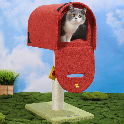 Cute Mailbox Cat Scratching Post Tree