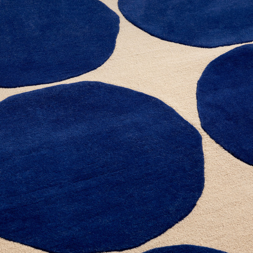 Blue Isot Kivet Hand-Tufted Pure New Wool Rug | Temple & Webster