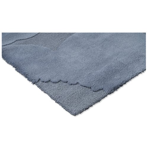 Dusty Blue Iso Unikko New Zealand Wool  Rug