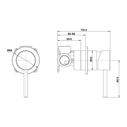 Anise Small Shower Mixer