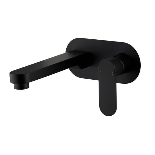 Saffron Backplate Bathroom Wall Mixer Set