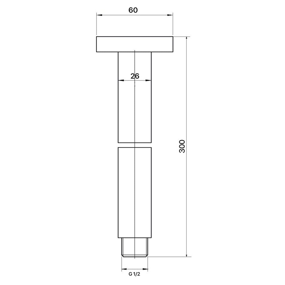 Matcha 300mm Ceiling Shower Arm