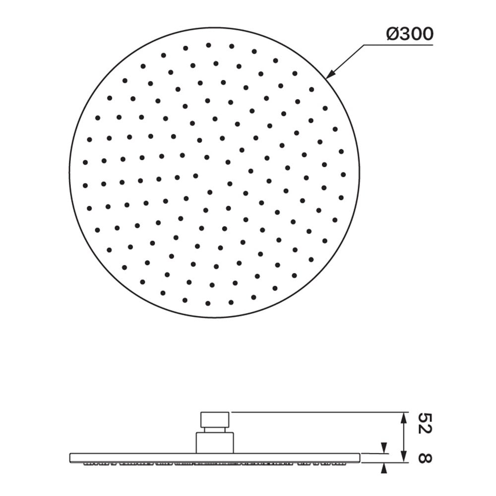 Matcha 300mm Round Shower Head