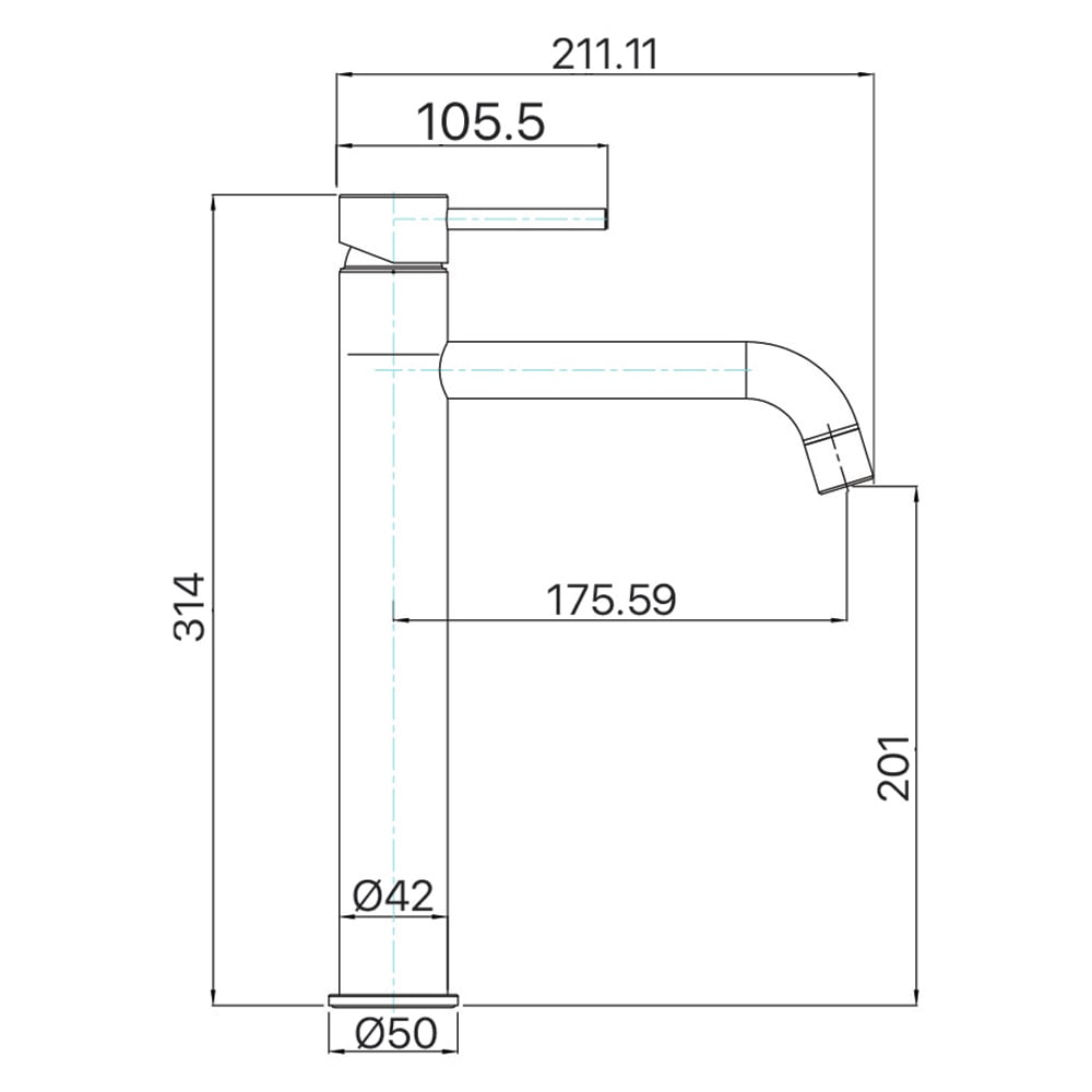 Anise Tall Basin Mixer