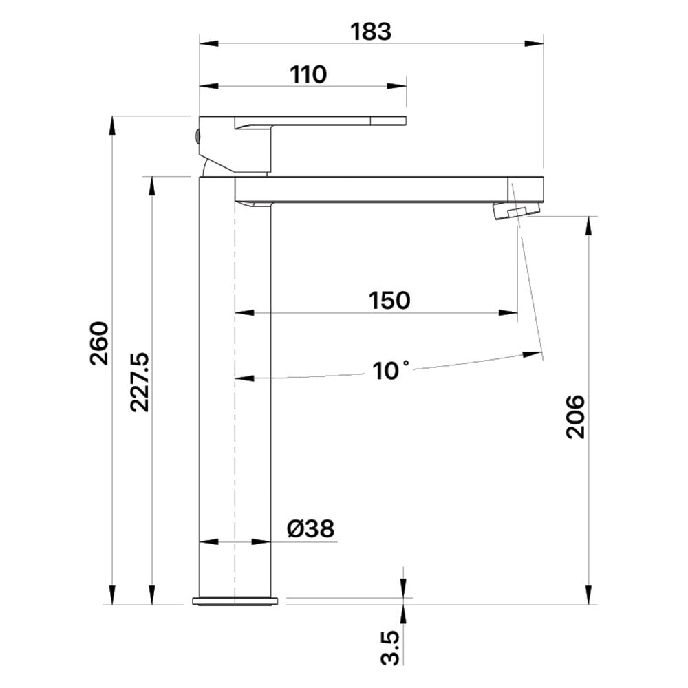 Saffron Tall Basin Mixer