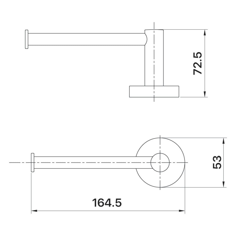 Chia Zinc & Stainless Steel Toilet Roll Holder