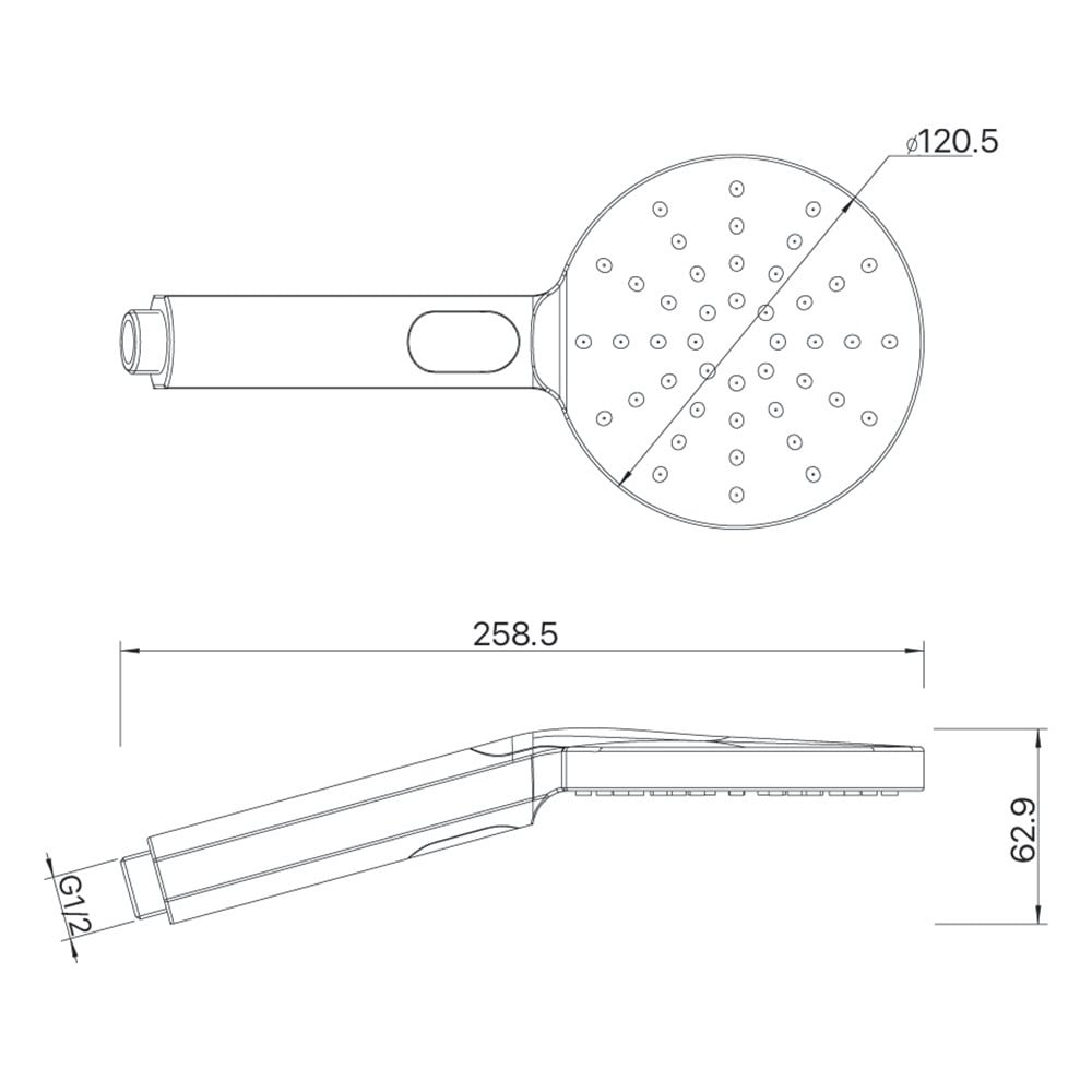 Matcha 3 Function Hand-held Shower Head