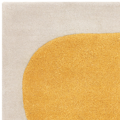 Gold Asiatic Hand-Tufted Wool Rug