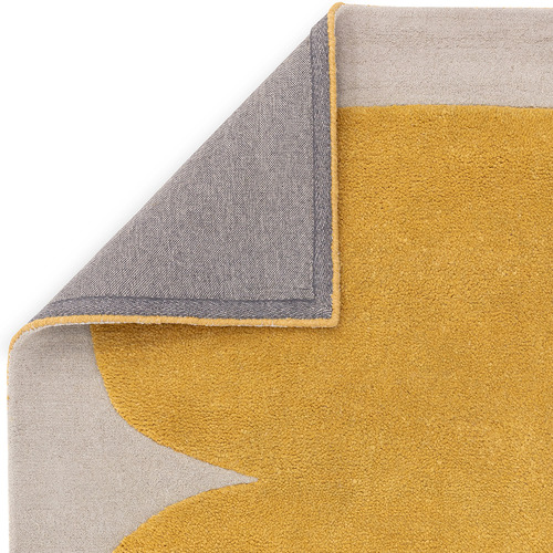 Gold Asiatic Hand-Tufted Wool Rug