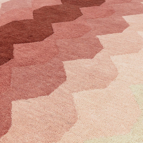 Pink Asiatic Hand-Tufted Wool Rug
