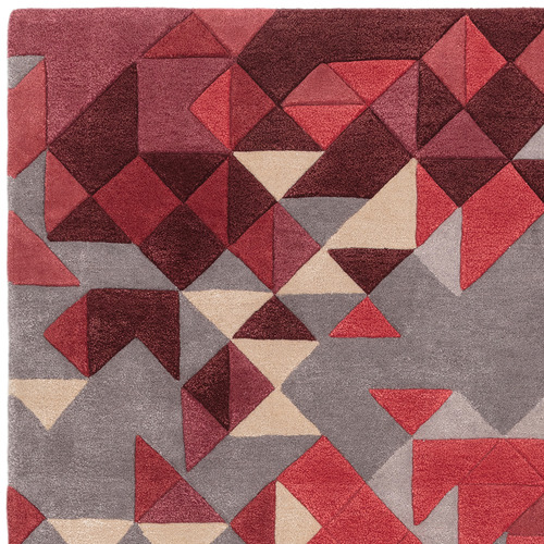 Red Enigma Asiatic Hand-Tufted Rug